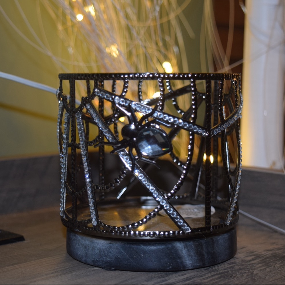 Halloween Spider 3-Wick Candle Holder